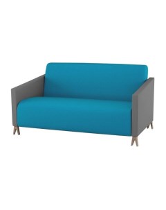 Двухместный диван Sova Голубой 156 91 без механизма Woodi
