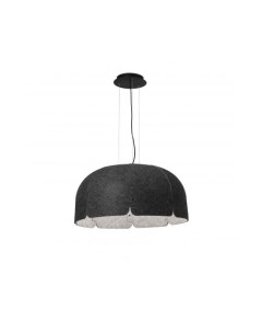 Темно серый светодиодный подвесной светильник Mute Faro