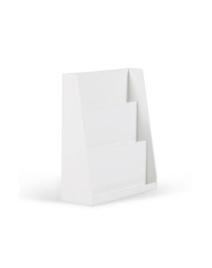 Книжный шкаф Adiventina из МДФ белого цвета 59 5 x 69 5 см La forma (ex julia grup)