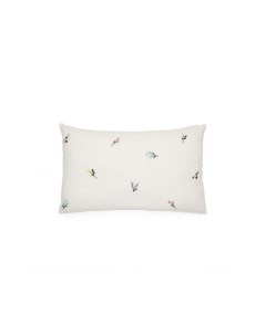 Sadurni Чехол на подушку из белого льна с цветочной вышивкой 30 x 50 см La forma (ex julia grup)