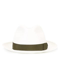 Borsalino шляпа трилби с лентой цвета хаки нейтральные цвета Borsalino