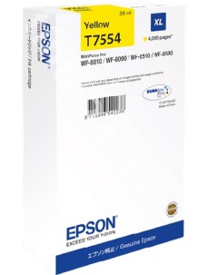 Картридж повышенной емкости с желтыми чернилами T7554 для WF 8090 8590 Epson