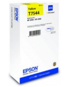 Картридж экстраповышенной емкости с желтыми чернилами T7544 для WF 8090 8590 Epson