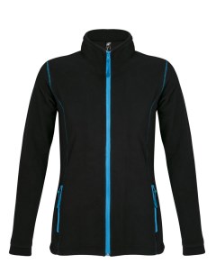Куртка женская NOVA WOMEN 200 черная с ярко голубым размер S No name
