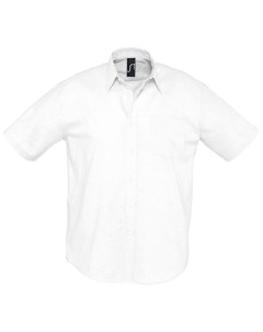 Рубашка мужская с коротким рукавом BRISBANE белая размер L No name