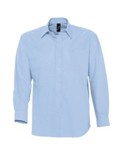 Рубашка мужская с длинным рукавом BOSTON голубая размер L No name