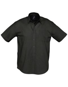 Рубашка мужская с коротким рукавом BRISBANE черная размер S No name