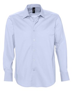 Рубашка мужская с длинным рукавом BRIGHTON голубая размер M No name