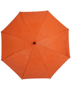 Зонт трость Magic с проявляющимся цветочным рисунком оранжевый No name