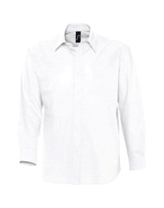Рубашка мужская с длинным рукавом BOSTON белая размер XXXL No name