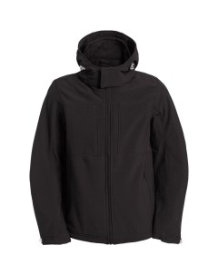 Куртка мужская Hooded Softshell черная размер S No name
