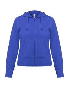 Толстовка женская Hooded Full Zip ярко синяя размер XL No name
