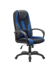 Игровое кресло Rapid GM 102 черное синее Brabix