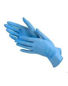 Перчатки нитриловые н стер б пудры б адгез полосы р S пара 100 голубые Сфм госпитал продактс гмбх
