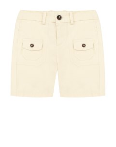 Хлопковые шорты с накладными карманами и контрастными пуговицами Gucci