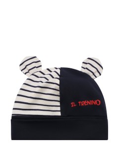 Хлопковая шапка с декором Il trenino