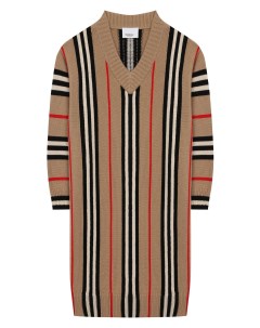 Платье из шерсти и кашемира Burberry