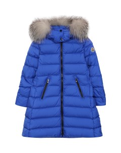 Пуховое пальто с капюшоном Moncler enfant