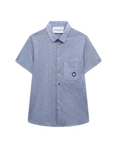 Хлопковая рубашка Trussardi junior