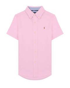 Хлопковая рубашка с воротником button down Polo ralph lauren
