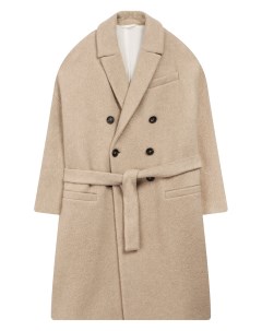 Двубортное пальто из кашемира Brunello cucinelli