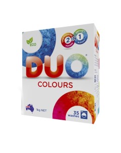 Colours Стиральный порошок для цветных и темных тканей концентрированный 1 кг Duo