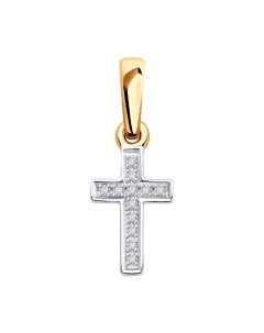 Крест из золота с бриллиантами Sokolov