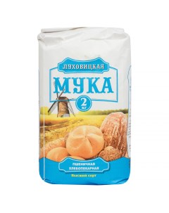 Мука пшеничная Луховицкая хлебопекарная 2 кг Луховицкий мукомольный завод