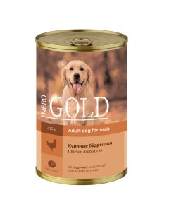 Кусочки в желе для собак Куриные бёдрышки 810 г Nero gold консервы