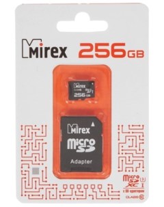 Карта памяти 256GB 13613 AD3UH256 MicroSDXC Class 10 UHS I SD адаптер Mirex