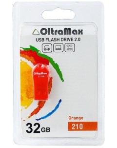 Накопитель USB 2 0 32GB OM 32GB 210 Orange 210 оранжевый Oltramax