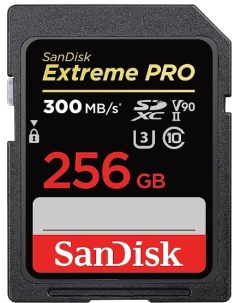 Карта памяти SDXC 256GB Extreme Pro Class 10 V90 UHS II U3 300MB s Sandisk