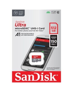 Карта памяти microSDXC SanDisk Ultra UHS I 512GB SDSQUAC 512G GN6MN Ultra UHS I 512GB SDSQUAC 512G G Sandisk
