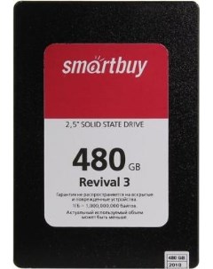 Твердотельный накопитель SSD 2 5 480 Gb SB480GB RVVL3 25SAT3 Read 550Mb s Write 450Mb s TLC Smartbuy