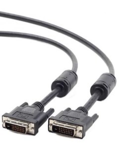 Кабель DVI DVI 10м Dual Link экранированный ферритовые кольца черный CC DVI2 BK 10M Gembird