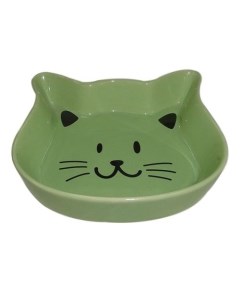 Миска для животных Kitty зеленая керамическая 15 5х3см 220мл Foxie
