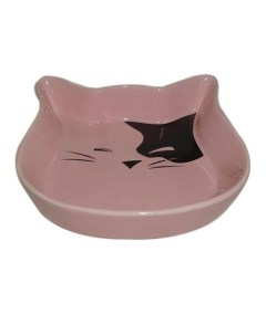 Миска для животных Kitty розовая керамическая 15 5х3см 220мл Foxie