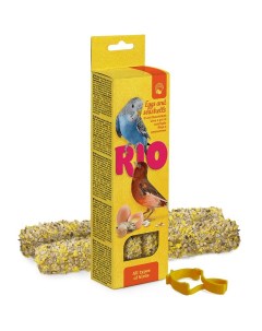 Лакомство для птиц Палочки для всех видов птиц с яйцом и ракушечником 2х40г Rio
