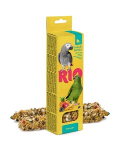 Лакомство для птиц Палочки для попугаев с фруктами и ягодами 2х75г Rio