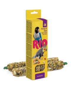Лакомство для птиц Палочки для средних попугаев с медом и орехами 2х75г Rio