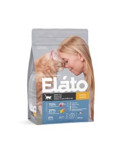 Корм для кошек Holistic для кастрированных стерилиз и малоактивных курица с уткой сух 300г Elato