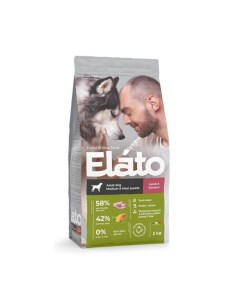 Корм для собак Holistic для средних и крупных пород ягненок с олениной сух 2кг Elato
