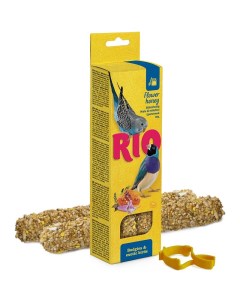 Лакомство для птиц Палочки для волнистых попугайчиков и экзотов с медом 2х40г Rio