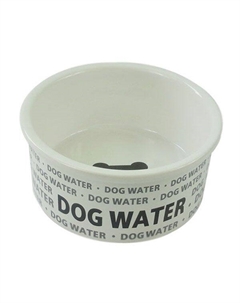 Миска для животных Dog water белая керамическая 14,5х5,7 см 650мл Foxie
