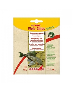 Корм для рыб Wels-Chips Nature чипсы для сомиков 15г Sera