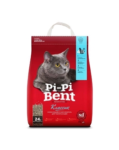 Наполнитель для кошачьего туалета Classic комкующийся 10кг Pi-pi bent