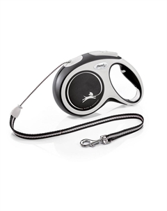 Рулетка для собак New Comfort M тросовая 8м черная Flexi