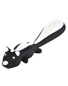 Игрушка для собак Скунс с пищалкой 25см латекс Foxie