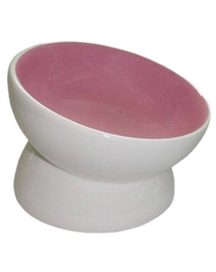 Миска для животных Dog Bowl розовая керамическая 13х13х11см 170мл Foxie