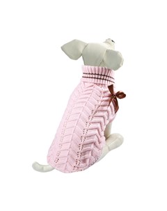 Свитер для собак Бантик M розовый размер 30см Триол